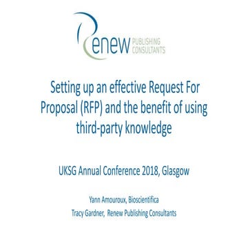 UKSG 2018 Breakout - Setting up an effective Request for Proposal (RFP) and t...