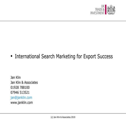 Uktisw online marketing-jan2011-slideshare