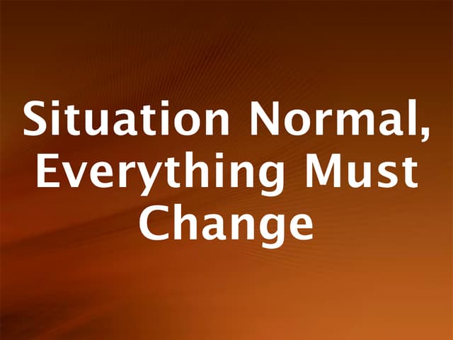 Situation Normal - UKUUG Mar'10