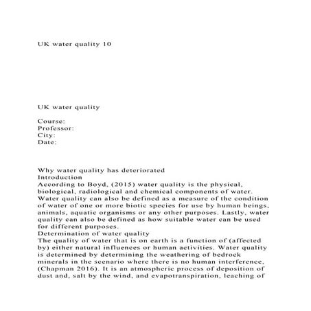UK water quality 10UK water qualityCourse.docx