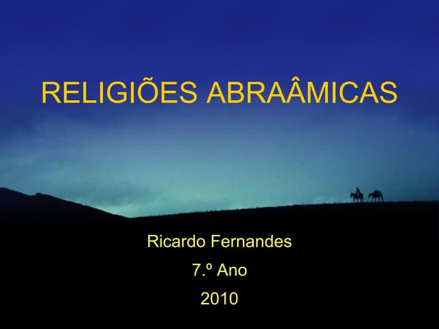 Religiões Abraâmicas