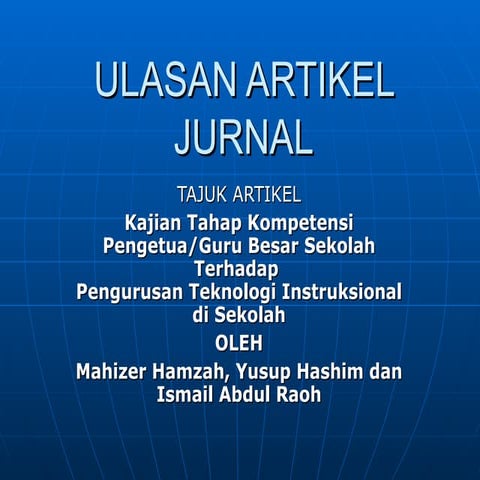 Ulasan artikel jurnalppt6043
