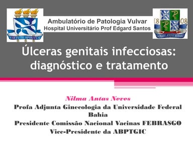 Úlceras Genitais Infecciosas