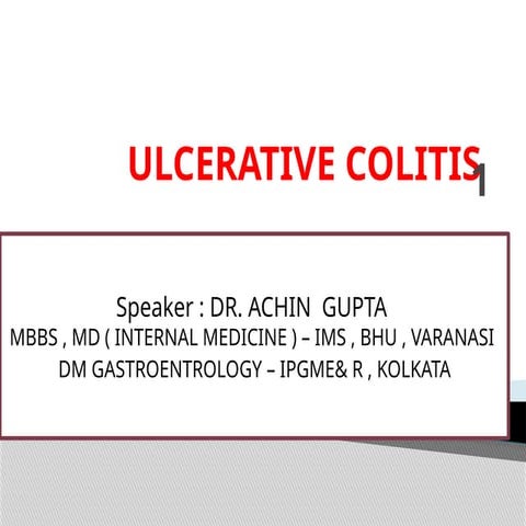 ULCERATIVE COLITIS management and treatment .pptx