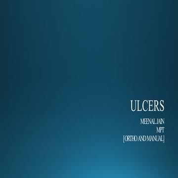 ulcer ppt for physiotherapy students iii