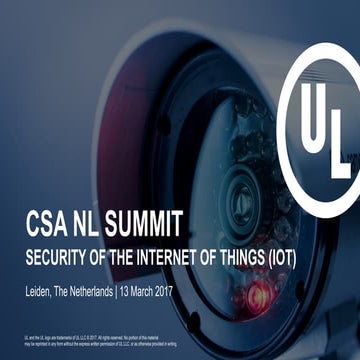 UL TS - CSA NL SUMMIT