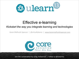 #ULearn13  |  Breakout 6  |  Effective eLearning