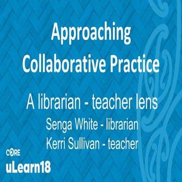 Teacher Librarian Collaborative Practice 
