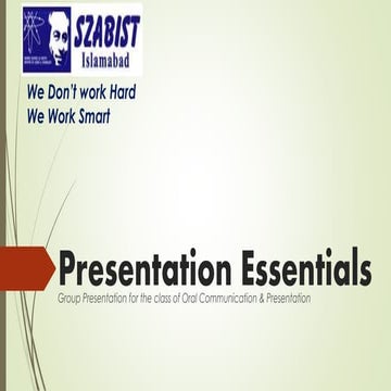 How to Give Good Presentations