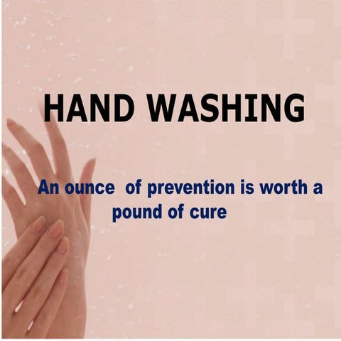 Handwashing.