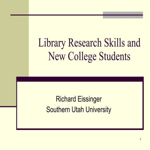 ULMS Library Research Skills