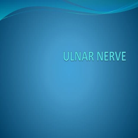 Ulnar nerve ppt