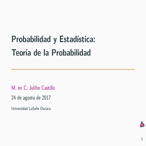 Teoría Básica de Probabilidad