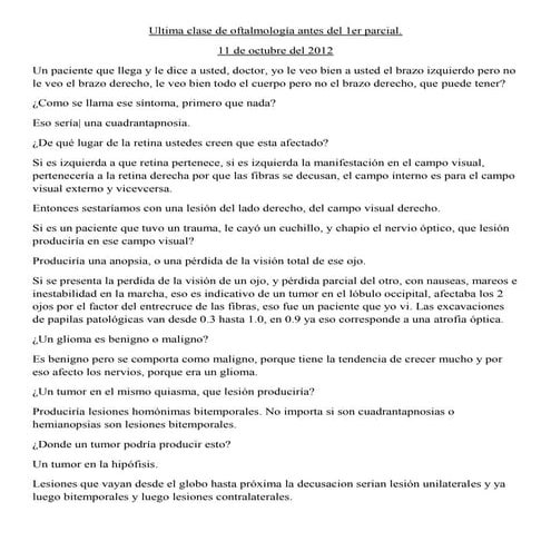 Ultima clase de oftalmología antes del 1er parcial digitada y lista 2.