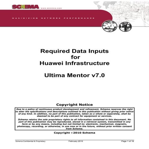 Ultima mentor version_7_0_-_required_data_inputs_for_huawei | PDF