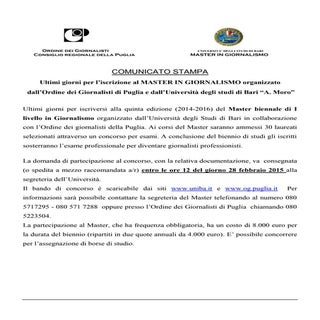 Ultima settimana d'iscrizione