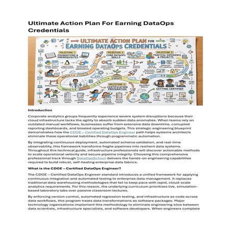 Ultimate Action Plan for Earning Certified DataOps Engineer Credentials ...
