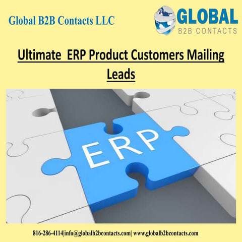 Ultimate  ERP product customers mailing leads