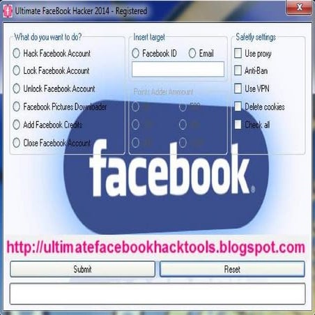 Latest working Ultimate Facebook Hacker 2014 | PPT