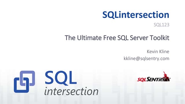 Ultimate Free SQL Server Toolkit