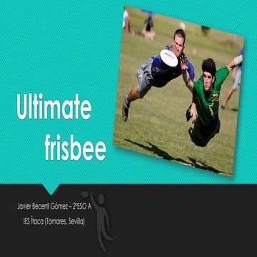 Ultimate frisbee - Javier Becerril Gómez