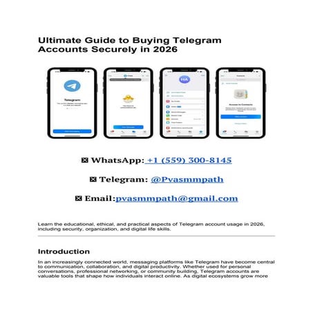 Ultimate Guide to Buying Telegram Accounts Securely in 2026.docx