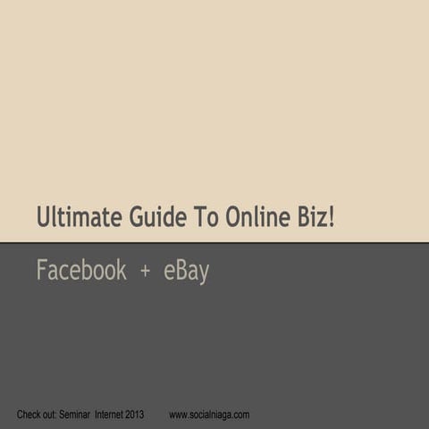 Ultimate online biz tips