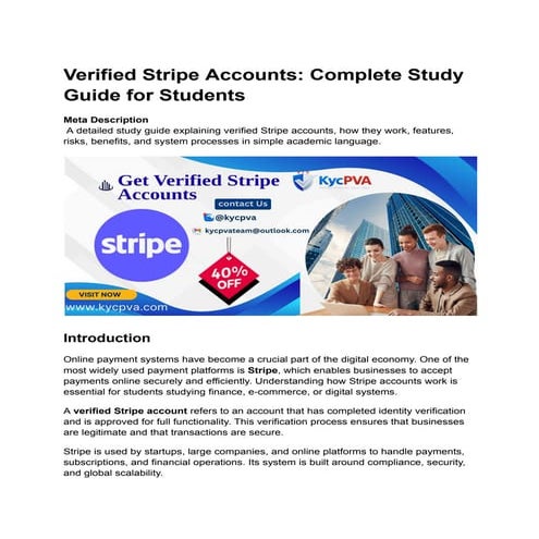 Getting started with Stripe | PDF