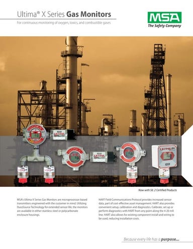 Fixed installation industrial gas monitors