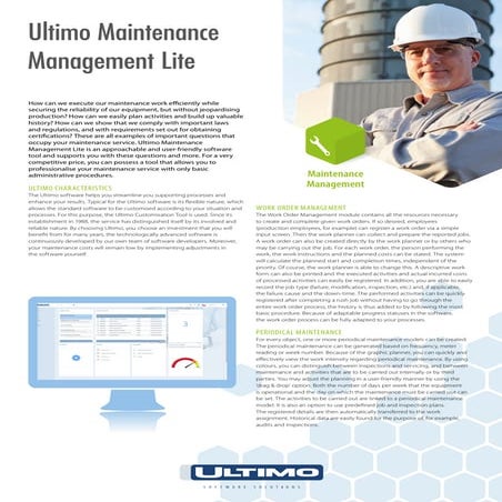 Ultimo maintenance management | PDF