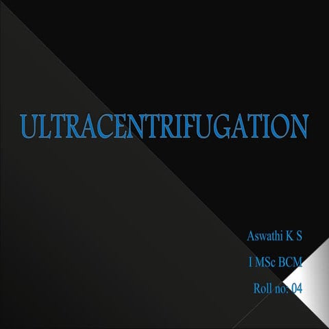 Ultracentrifugation 