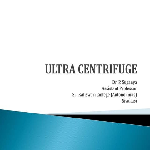 Ultra centrifuge