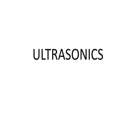 Ultrasonic