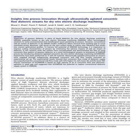 Ultrasonic vibration assisted Wire EDM