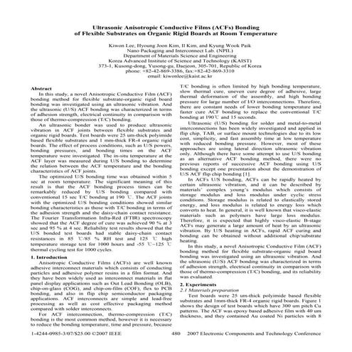 Ultrasonic Bonding Acf