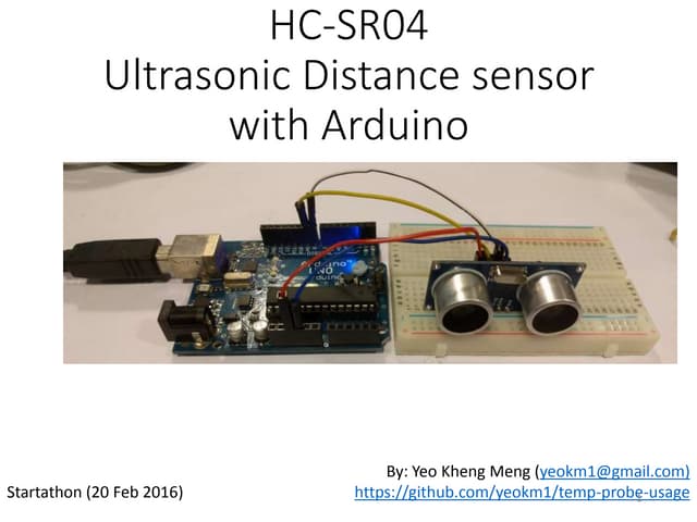 HC-SR04 Ultrasonic sensor with Arduino