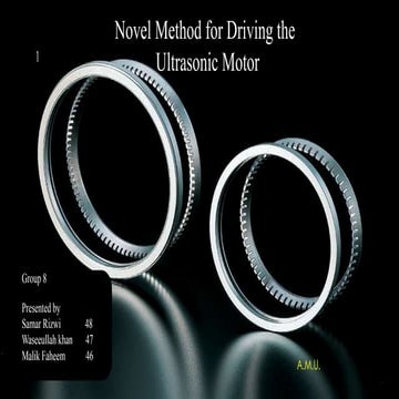 Ultrasonic motor(a novel driving method)