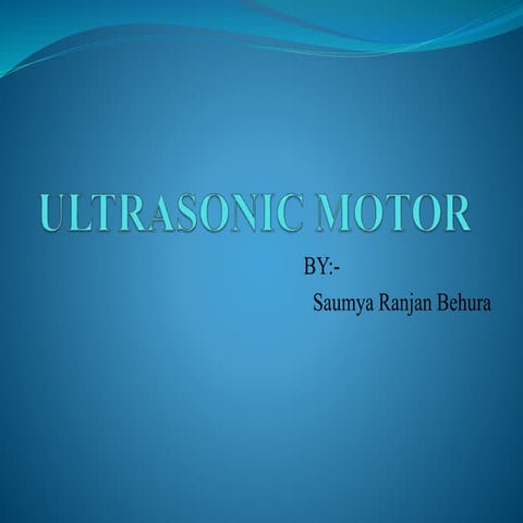Ultrasonic motor