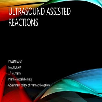 Ultrasonic reactions [autosaved]