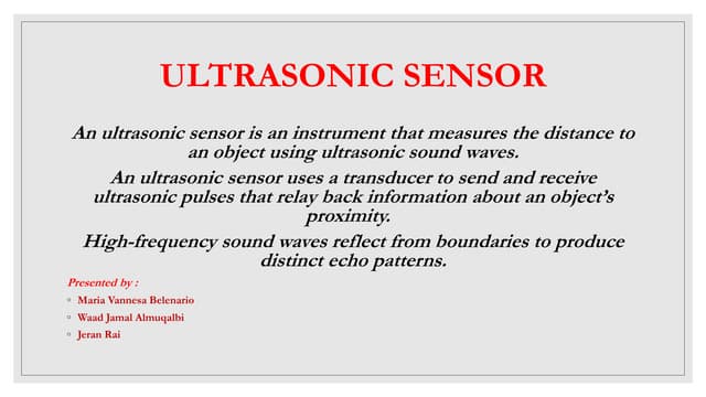 Ultrasonic sensor