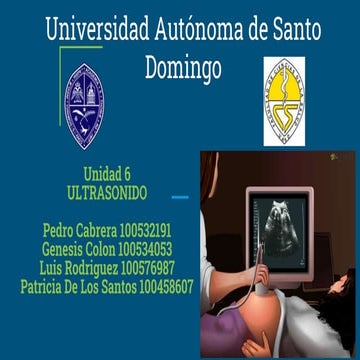ULTRASONIDO (1) DIAPOSITIVA PARA LA UTILIZACION DE LA MATERIA DE IMAGENOLOGIA