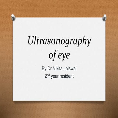 Ultrasonography of eye