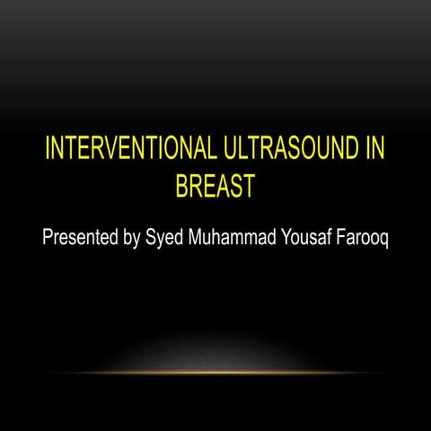 Breast Ultrasound guided procedures
