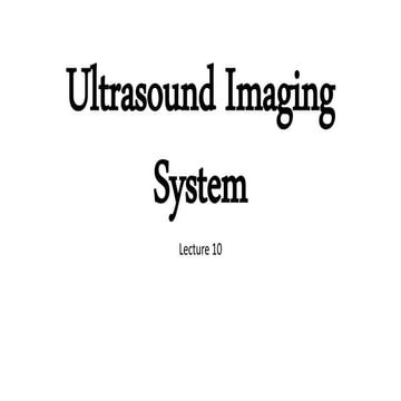 Ultrasound imaging system 