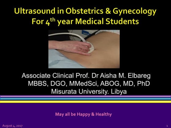 3D and 4D ultrasound in obstetrics | PPTX