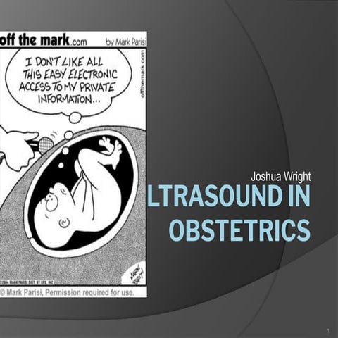 Ultrasound in obstetrics, done by a medical student