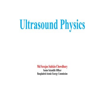 Ultrasound physics
