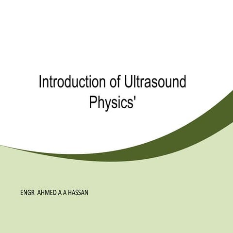 U ltrasound physiscs