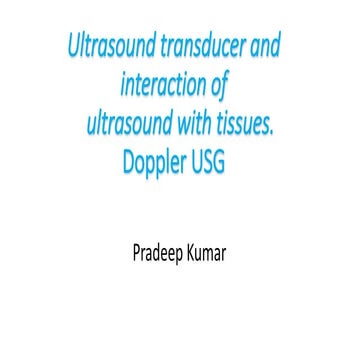 Ultrasound transducer doppler ppt pdf pk