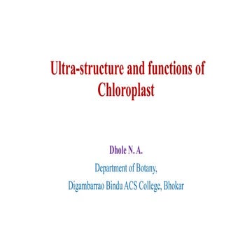 Ultrastructure and functions of Chloroplast.pptx
